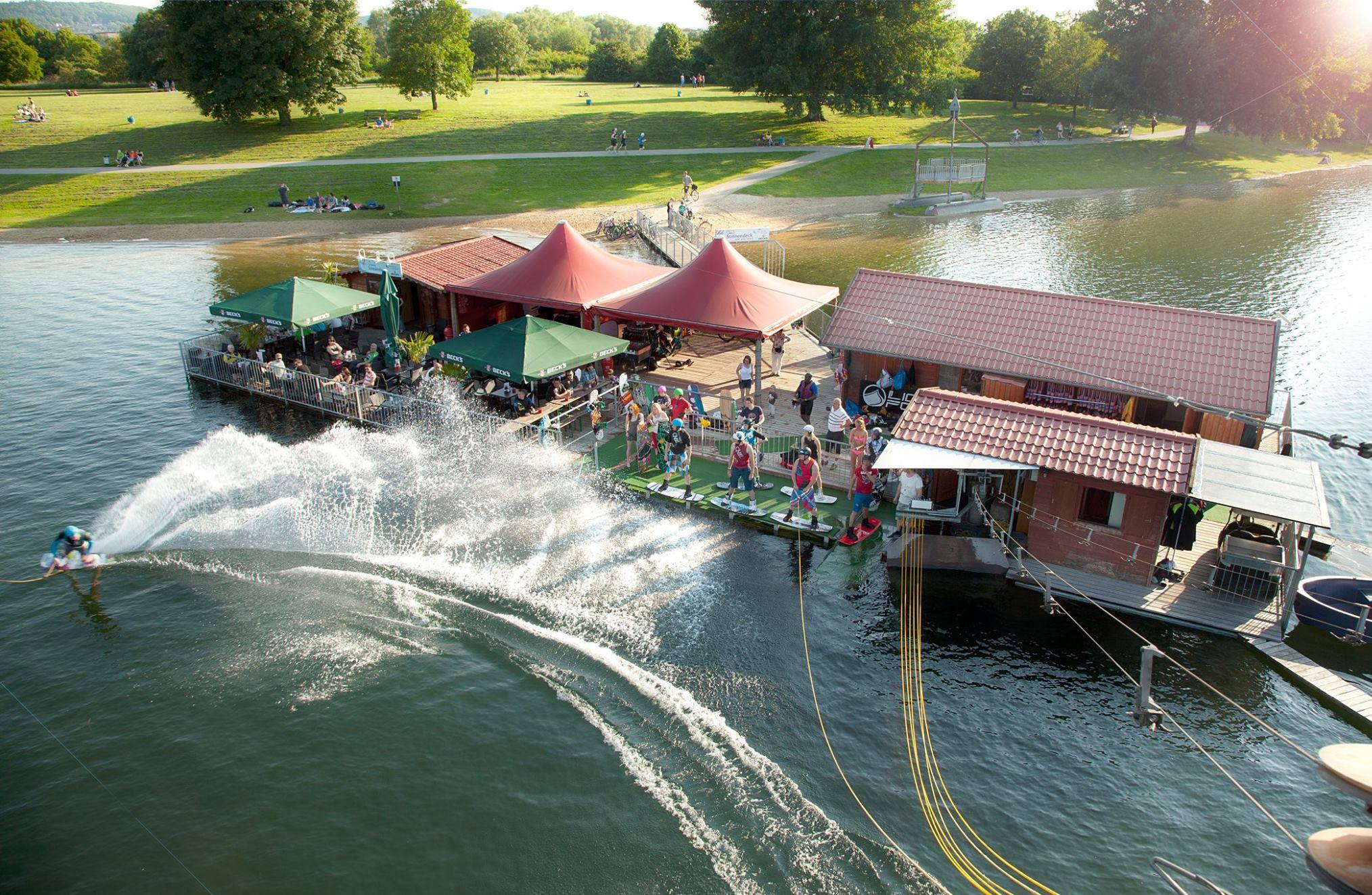 Wasserskiseilbahn Salzgittersee - Salzgitter - WakeScout