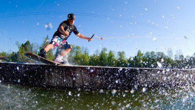 Wakeboarding, Waterskiing, and Cable Wake Parks in Blaichach: Inselsee Allgäu Wasserski & Wakeboardpark